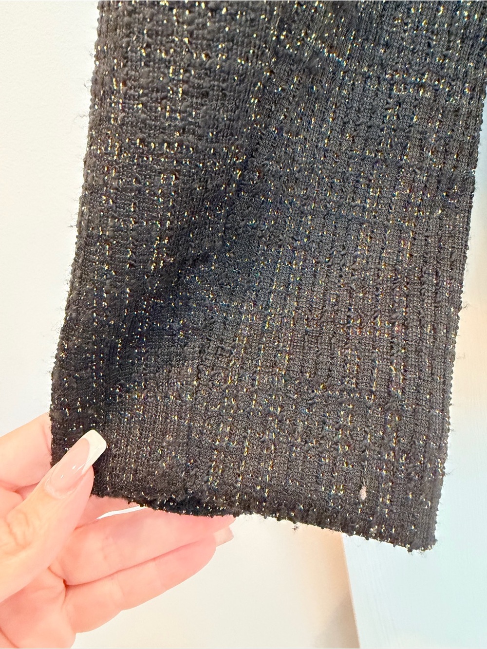 Shelby Rose New York Classic Black & Gold Tweed Blazer Jacket Size 10 Medium NWT - Picture 5 of 11